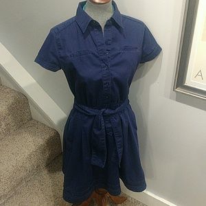 Navy Size 10 Banana Republic Stretch Dress